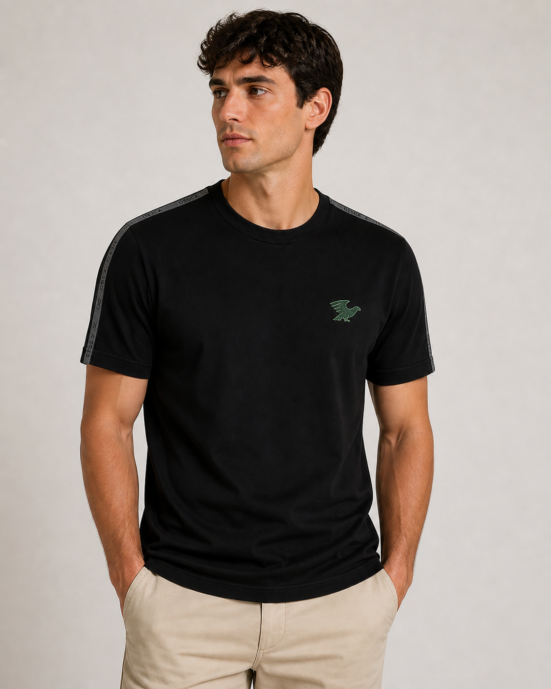 OSSICA Icon Eagle T-Shirt – Black Core Edition