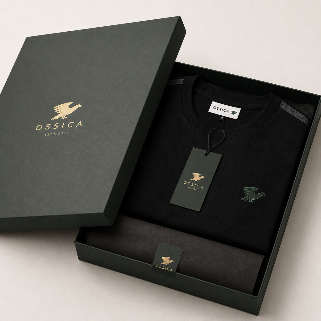 OSSICA Icon Eagle T-Shirt – Black Core Edition