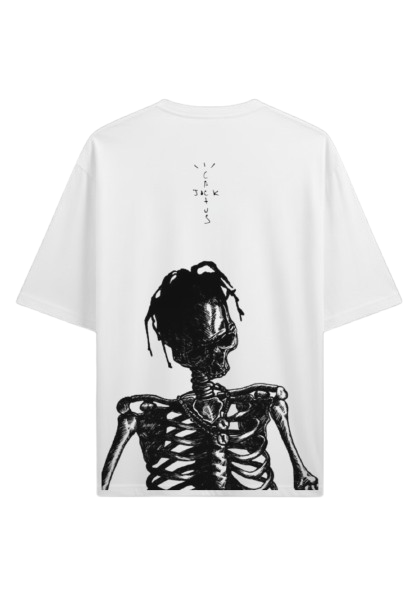 Ossica Minimal Eagle Oversized T-Shirt – White | Graphic Back Print Streetwear